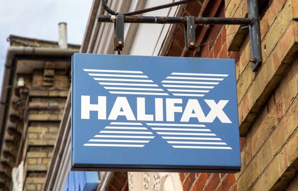 Halifax bank sign.