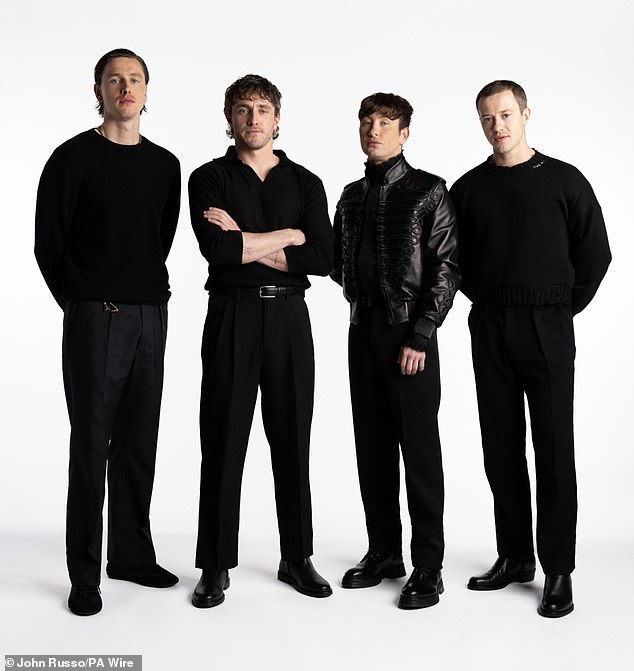 (L-R) Harris Dickinson, Paul Mescal, Barry Keoghan and Joseph Quinn will play respective Beatles John Lennon, Sir Paul McCartney, Ringo Starr and George Harrison in four new films