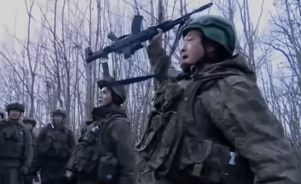 North Korean soldiers fighting for Russia.