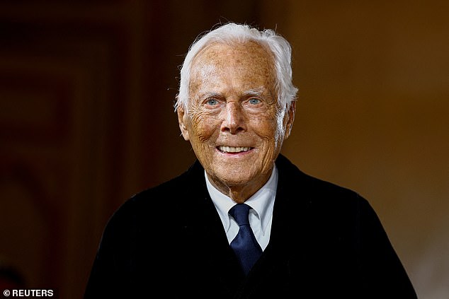 Giorgio Armani (seen in January) passed away peacefully at age 91 surrounded by his family, the Armani Group announced on Thursday