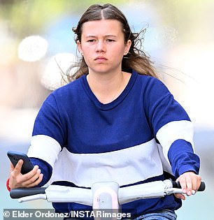 The teenager shares many similarities with the late Australian actor and appears to have inherited her dad's looks