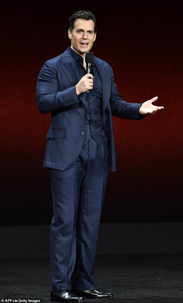 Cavill spoke about reprising the role of Connor MacLeod in the reboot at CinemaCon in April 2024 (pictured) where he revealed that he was doing extra preparation for the production