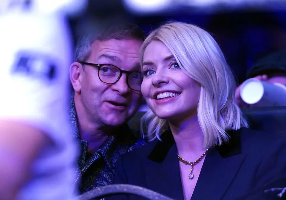 Holly Willoughby and her husband Daniel Baldwin at the OVO Arena.
