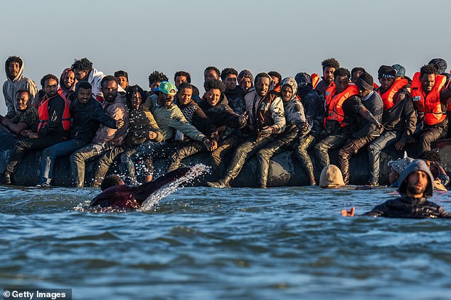 More than 31,000 migrants (pictured, file photo) have come to the UK across the Channel this year, which is 40 per cent up from the same time last year