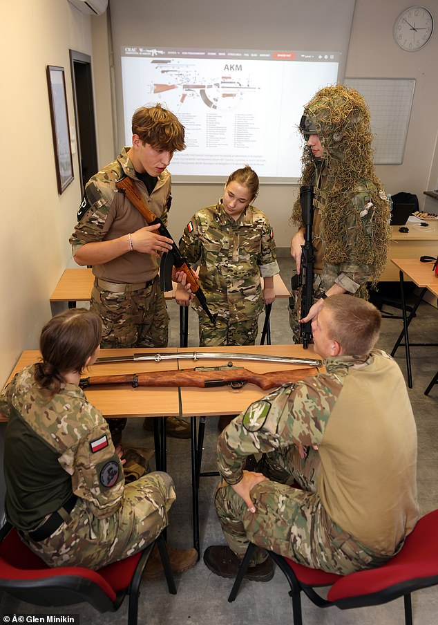 With war creeping ever closer, many parents are eager to enroll their children at a new type of high school that builds military training into the curriculum