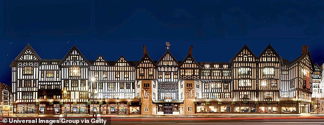 Shining on: the familiar facade of Liberty, looking south from Argyll Street