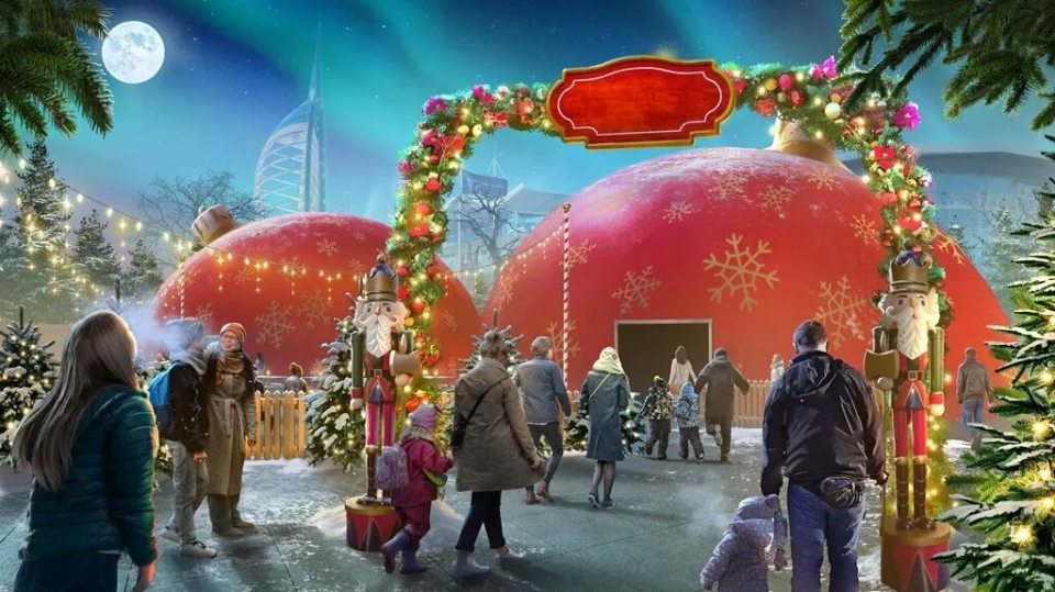 Illustration of ApolloDomes, a new immersive events venue at Gunwharf Quays.