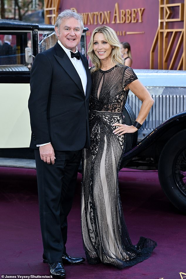 Hugh Bonneville made a rare appearance with new girlfriend Heidi Kadlecova on Wednesday as they attended the Downton Abbey: The Grand Finale premiere