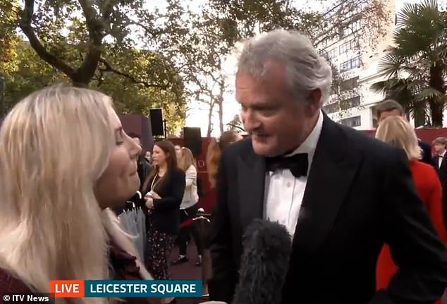 Hugh Bonneville was appearing live on ITV News to talk about the film when he surprised the presenters to wade into politics