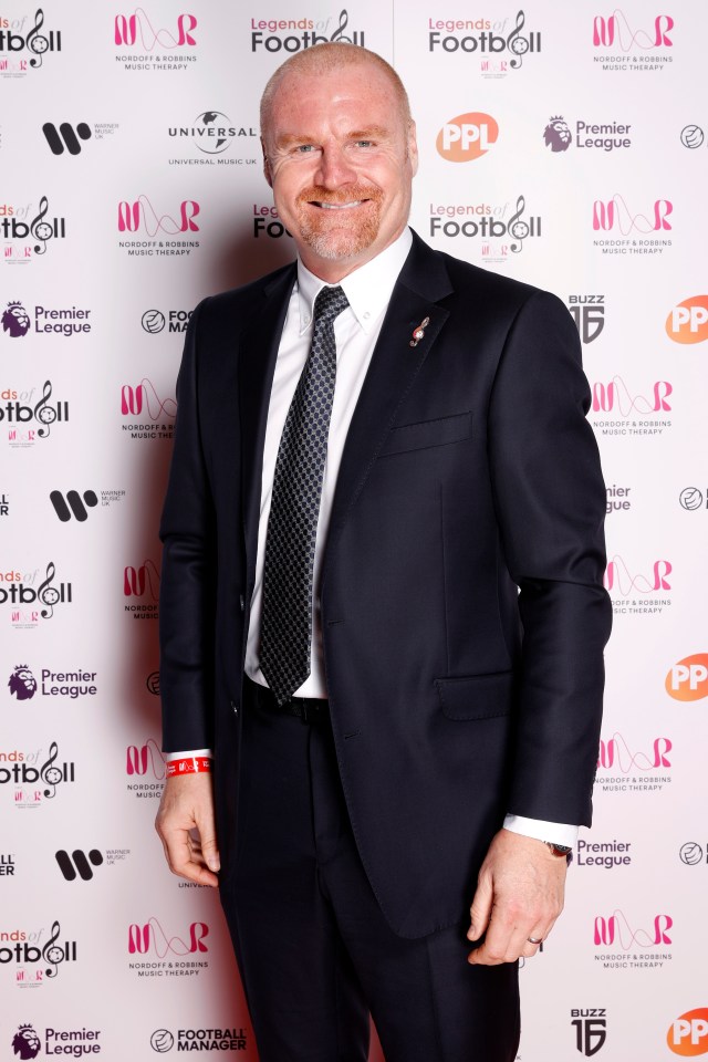 Sean Dyche at Nordoff Robbins' Legends of Football event.