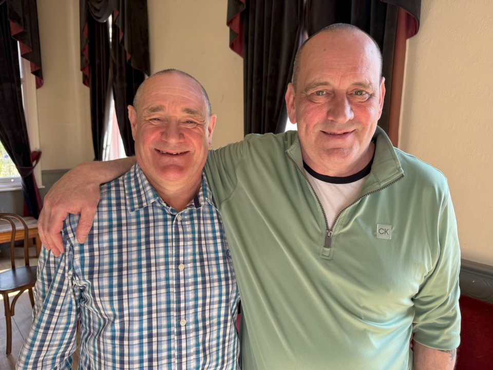 Peter (searcher) and Trevor (found person) from the TV series "Long Lost Family".