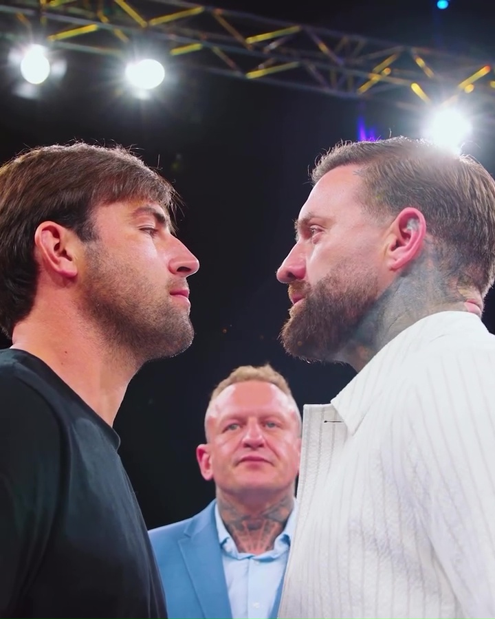 Love Island's Jack Fincham and Aaron Chalmers face off.