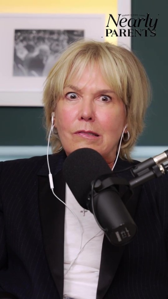 Jamie Laing's mother on the "Nearly Parents" podcast.