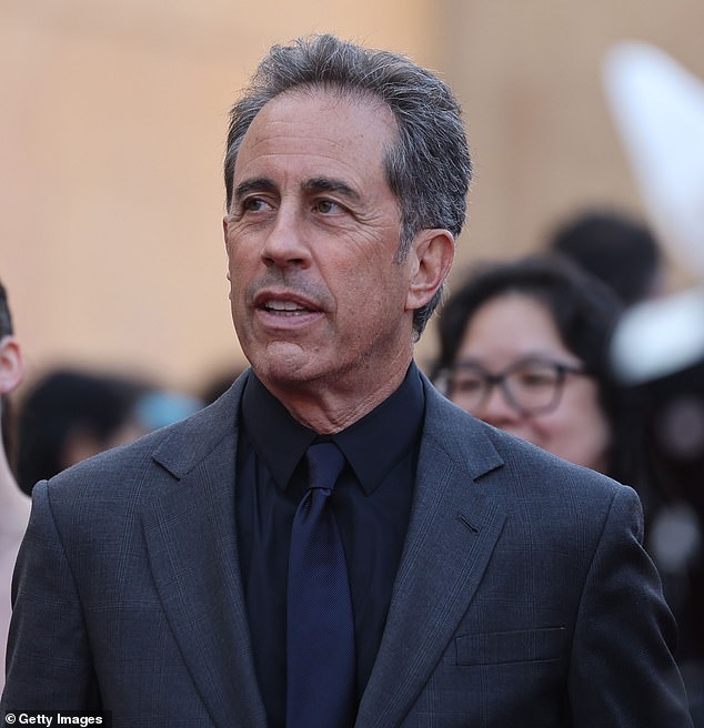 Jerry Seinfeld, 71, on Tuesday said he holds the Ku Klux Klan in higher regard than supporters of the Free Palestine movement. Pictured in LA last year
