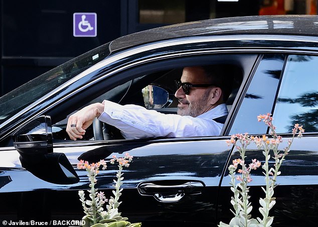 Jimmy Kimmel was seen on an orthodontist visit in Los Angeles on Friday, days after his late night show was pulled from the air