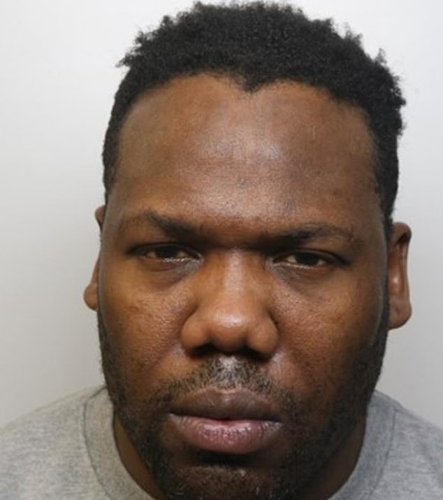 Nicholas Orlando Green (pictured), 36, viciously assaulted the two men, aged 44 and 42, in Kennington Underground station shortly after 10.30pm on Wednesday, March 27, last year