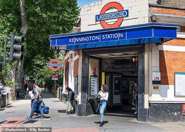 After being later identified by police as a result of the bank card he used at Kennington Underground station (pictured, file image), Green 'repeatedly laughed' and lied in his police interviews, Met Police Detective Chief Inspector Paul Attwell said