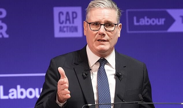 Sir Keir Starmer said today that the immigration system needed to be 'fair' as he made the case for digital IDs at a conference of progressive leaders. 'Let me spell it out, you will not be able to work in the United Kingdom if you do not have digital ID,' he said