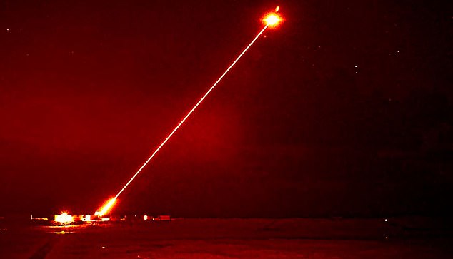 The DragonFire laser system being trialled at the Ministry of Defence's Hebrides Range. DragonFire is being developed by a team including MBDA, QinetiQ and Leonardo. Officials say the system is in the 50-kilowatt class