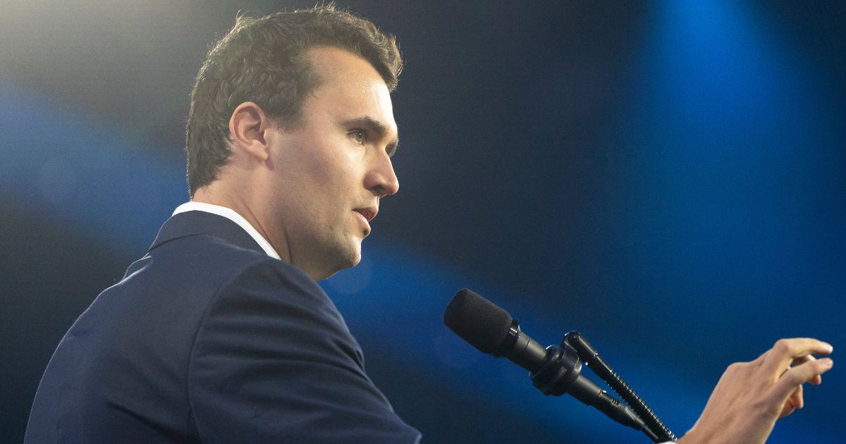 Turning Point USA executive director Charlie Kirk speaks during Turning Point USA's AmericaFest in Dec. 22 in Phoenix, Arizona.