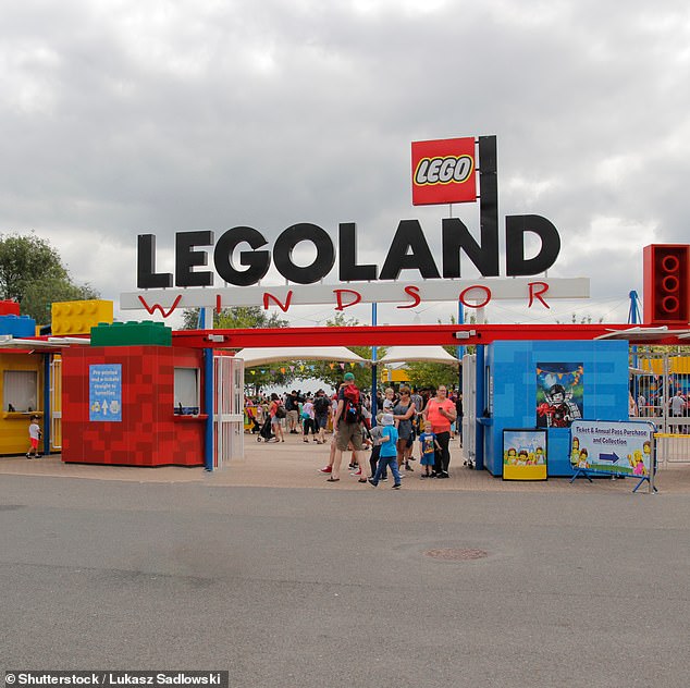 Many of the UK's biggest theme parks, including Legoland Windsor (pictured), Chessington World of Adventures, Thorpe Park and Alton Towers are operated by Merlin Entertainment