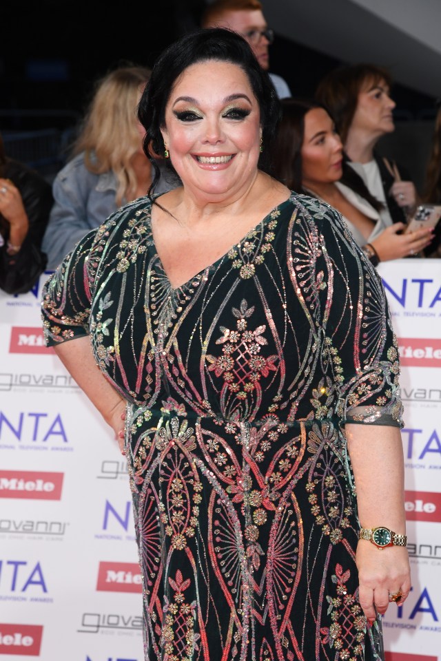 Lisa Riley at the NTA Awards.