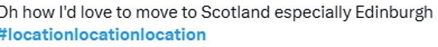Viewers were astonished that the semi-detached home had attracted such expensive competition, as house prices in Scotland are usually considered among the cheapest in the UK