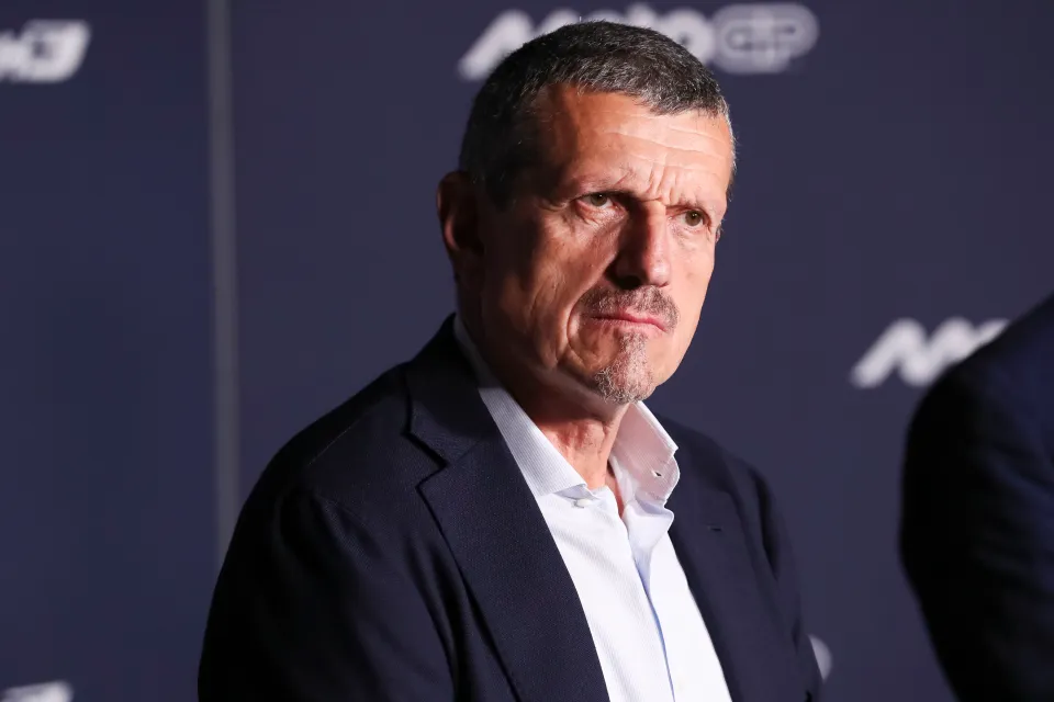 Guenther Steiner, former Principal of Haas F1 Team, at a press conference.