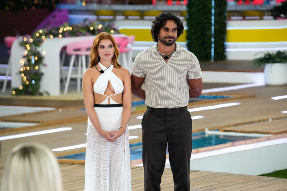 Chanse Corbi and Jared Hassim on Love Island.