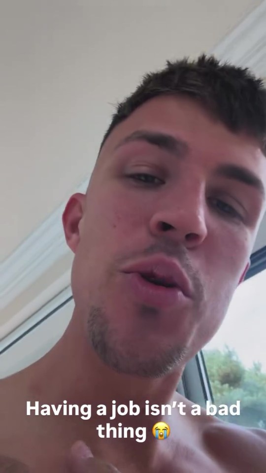 Mitch from Love Island talking about returning to his job.