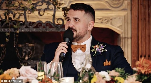 It was clear from the outset that Dean wasn't Sarah's usual type, and things quickly got off to a rocky start when he rapped his vows