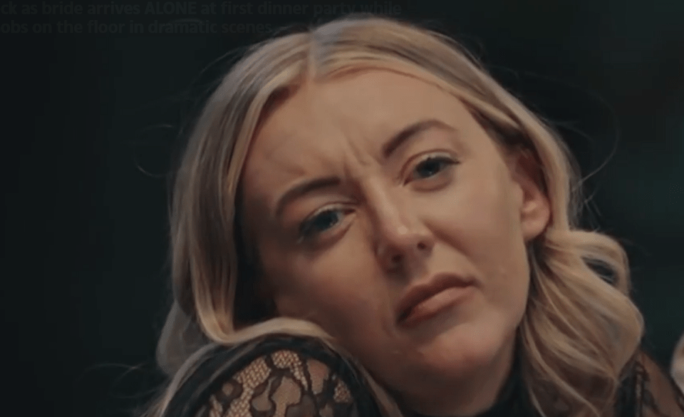 A young woman with blonde hair grimacing, appearing to react to the dramatic scenes described in the accompanying text.