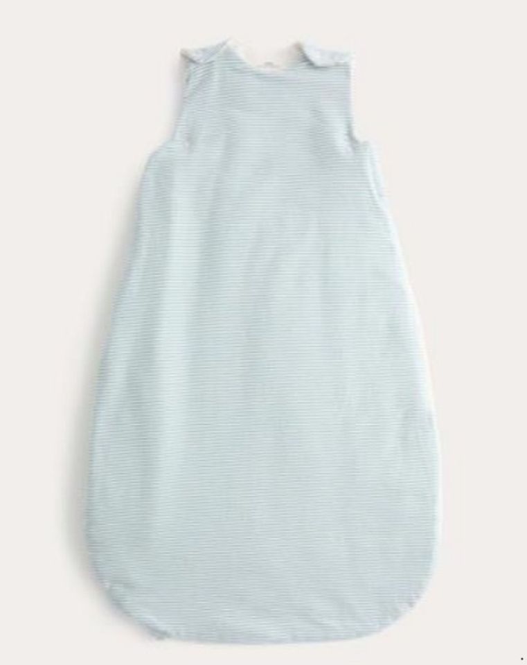 PIC FROM KENNEDY NEWS/M&S (PICTURED: THE BABY'S SLEEPING BAG M&S ARE URGING SHOPPERS TO STOP USING) M&S are urging shoppers to stop using a baby's sleeping bag that they were flogging - as it poses a 'potential STRANGULATION HAZARD'. The retail giant issued an urgent product recall about the Marks & Spencer Stripe 2.5 Tog Sleeping Bag T92/4648S after discovering it doesn't meet the requirement of British standard testing. The neck measurement on the sleeping bag, sold throughout August online and in-store, doesn't satisfy the requirement of BS EN16781 – a safety standard for children's sleeping bags. DISCLAIMER: While Kennedy News and Media uses its best endeavours to establish the copyright and authenticity of all pictures supplied, it accepts no liability for any damage, loss or legal action caused by the use of images supplied and the publication of images is solely at your discretion. SEE KENNEDY NEWS COPY - 0161 697 4266