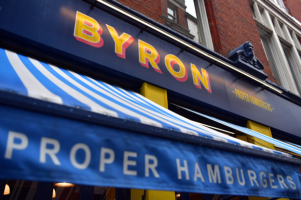 Byron restaurant sign in London.