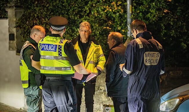 Emergency services launched a nine hour search mission after the group were spotted around the unused quarry at Elm Cross Yard on Wednesday after reports of smoke billowing out of the mine after 5.30pm