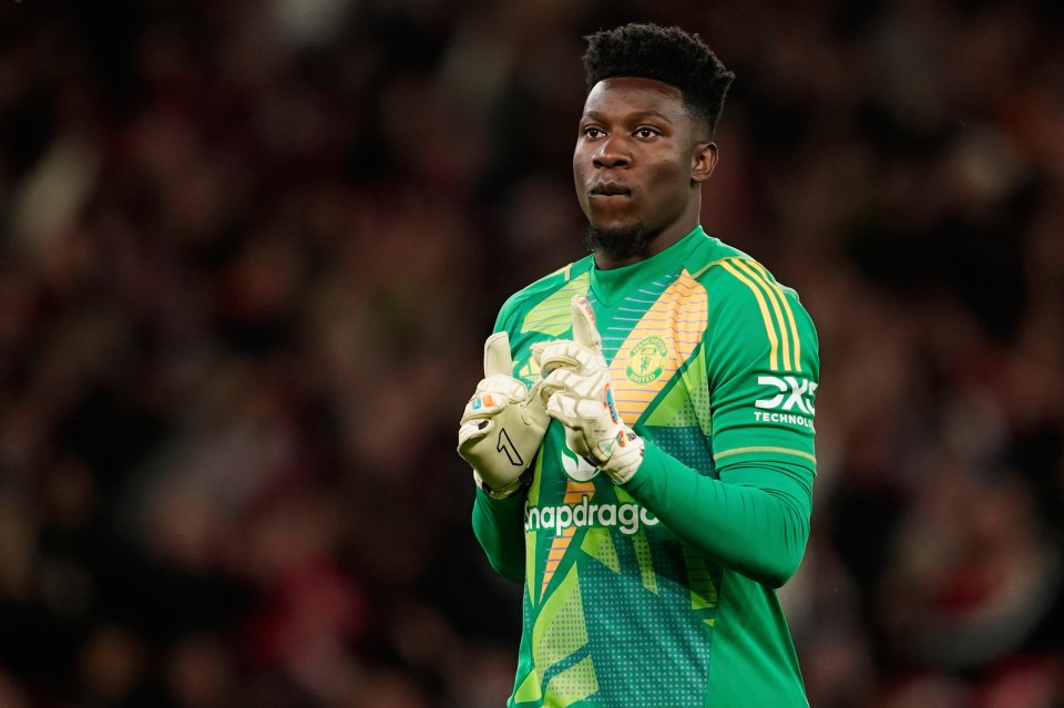 Andre Onana, Manchester United goalkeeper.