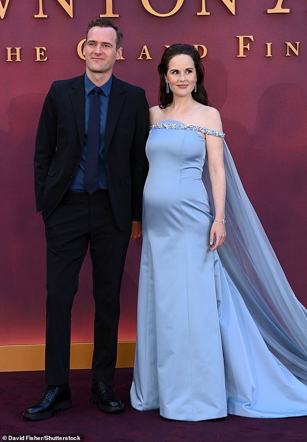 The glowing star was also pictured with her husband, film producer Jasper Waller-Bridge for the event