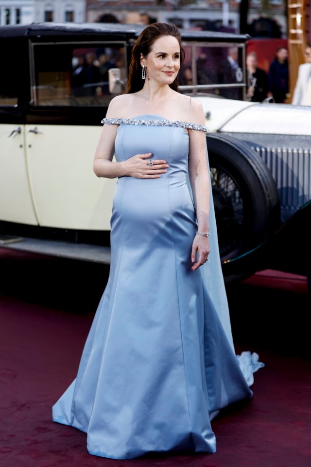 LONDON, ENGLAND - SEPTEMBER 03: Michelle Dockery attends the "Downton Abbey: The Grand Finale" world premiere at Odeon Luxe Leicester Square on September 03, 2025 in London, England. (Photo by John Phillips/Getty Images)