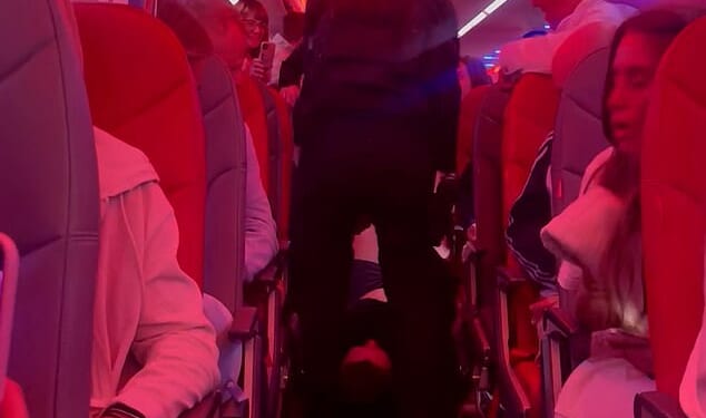 The flight, scheduled from Manchester to Ibiza on September 13, was delayed for over two hours following the chaos caused by the disruptive flyer