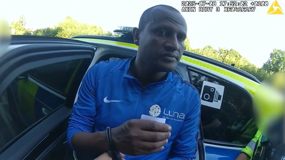 Screengrab of Hadush Gerberslasie Kebatu's arrest.