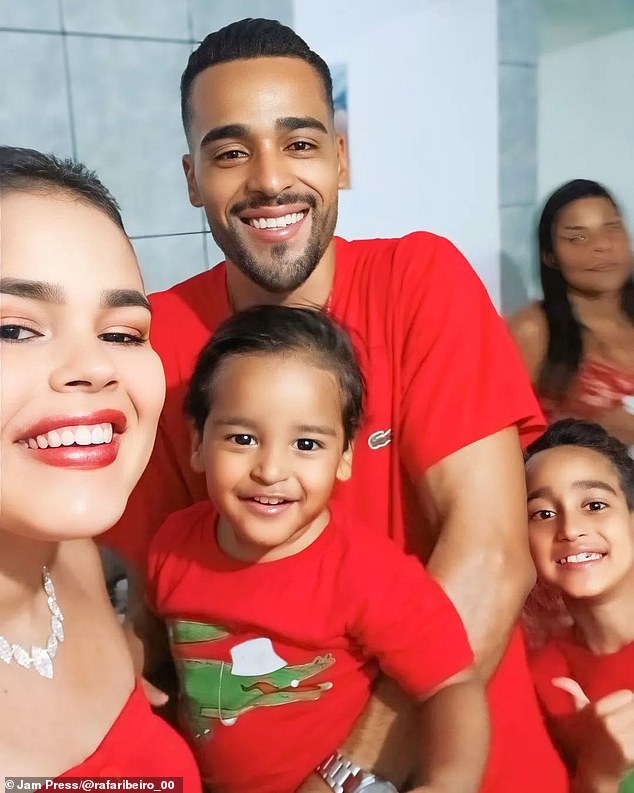 Rafaela Ribiero with her husband Michell and their two young sons