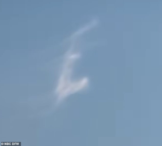 She was struggling to accept the tragedy in the aftermath, when she saw what she described as a sign from God (pictured)