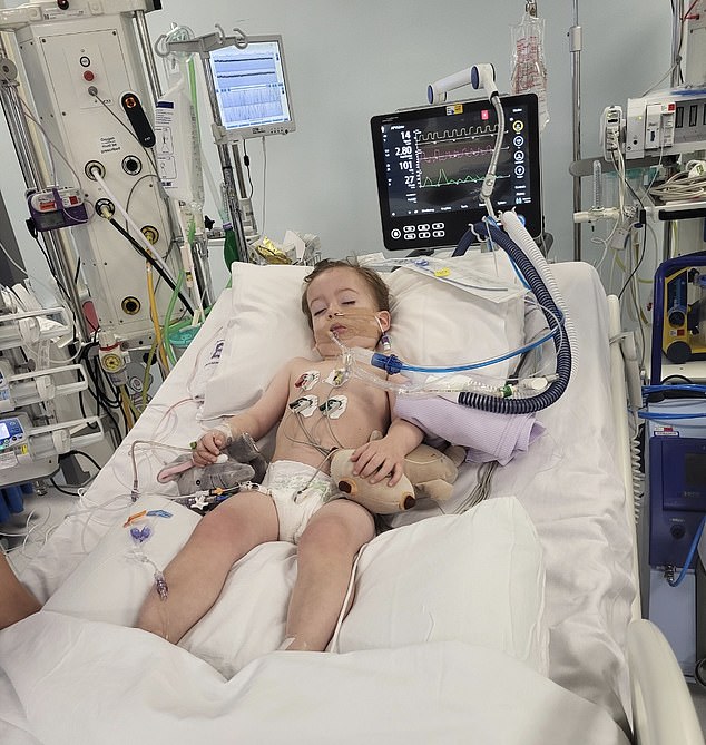 Two-year-old Carter had caught chickenpox from his older brother, just as countless children do every year