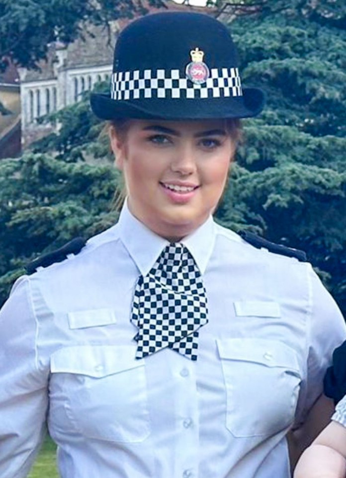 Hannah Byrne at her passing-out parade in June 2023.