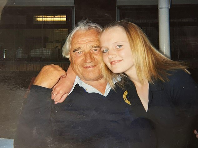 Pictured: Jodie with her grandad, who has since also passed away