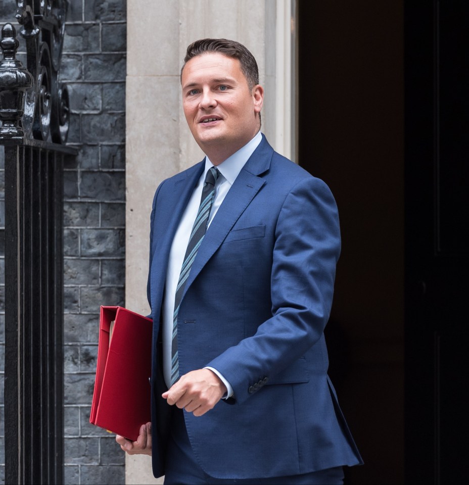 Wes Streeting leaving 10 Downing Street.
