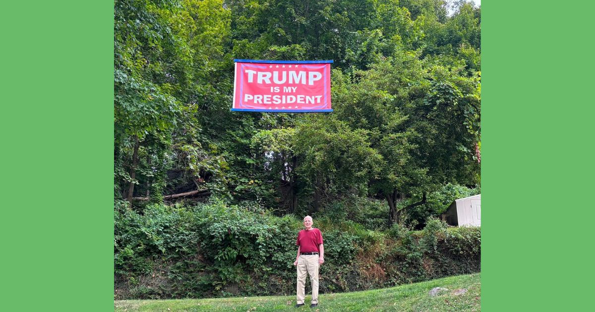 Vietnam veteran Leonard Amicola is engaged in a legal battle in Westchester County, New York, over his "Trump is my President" flag.