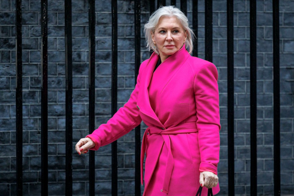 Nadine Dorries, Secretary of State for Digital, Culture, Media and Sport, arriving at Downing Street.