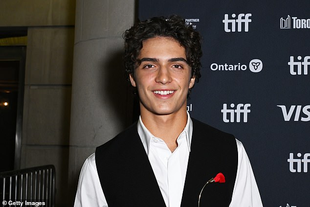 A nepo baby looked the dead ringer of his famous actor father as the duo stepped out together to attend Toronto Film Festival on Friday