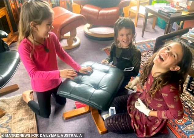 The fugitive dad has been on the run with his children Ember, Maverick and Jayda (pictured) for almost four years